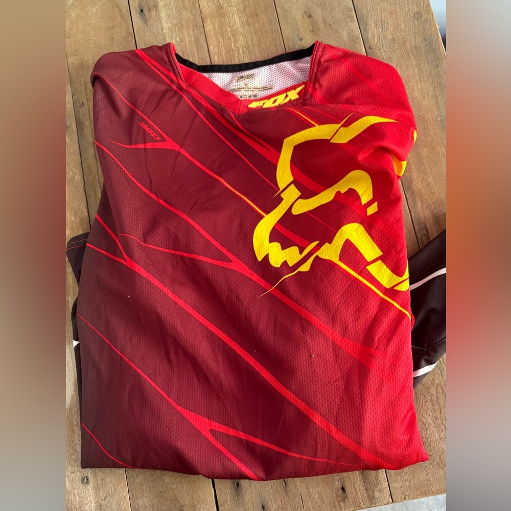 Fox Red and Yellow Racing Jersey